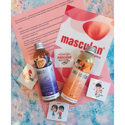Тонизирующее массажное масло с цитрусовым ароматом Masculan 200 мл от sex shop primegoods фото 3