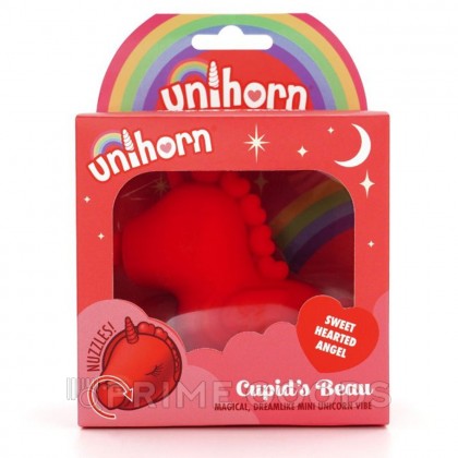 Вибромассажер Unihorn - Cupid's Beau с функцией пульсации, красный от sex shop primegoods фото 5