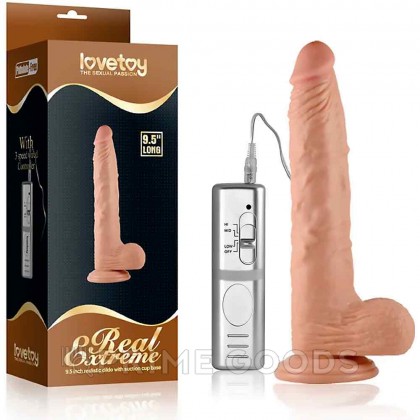 Вибратор реалистик на присоске - 24 см. от sex shop primegoods фото 5