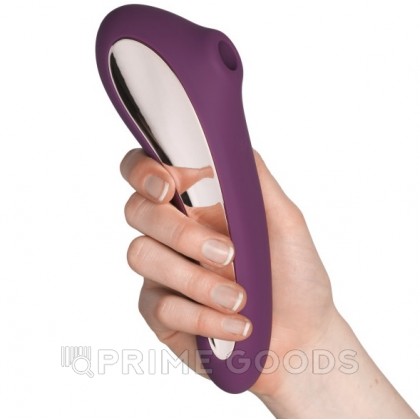 Вибромассажер с вакуумной стимуляцией Satisfyer Dual Kiss wine фиолетовый от sex shop primegoods фото 6