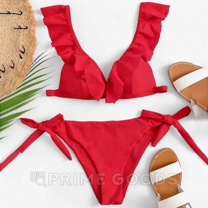 Купальник Wine Red Ruffle (S) от sex shop primegoods фото 2