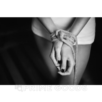 Джутовая веревка для шибари, на катушке, бежевый, 5 м от sex shop primegoods фото 3