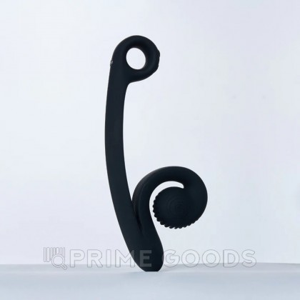 Вибратор для двойной стимуляции SVibe Snail CURVE черный от sex shop primegoods фото 6