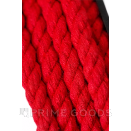 Хлопковая веревка для шибари, на катушке, красная, 10 м от sex shop primegoods фото 5