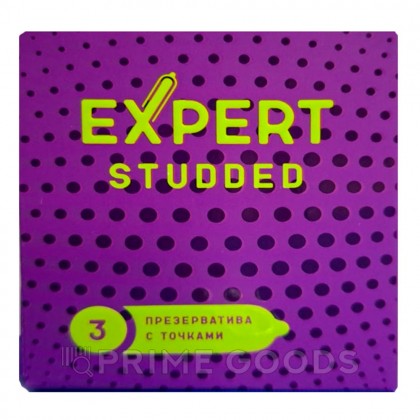 Презервативы EXPERT STUDDED № 3 (облегающие, точечные), 3 шт. от sex shop primegoods