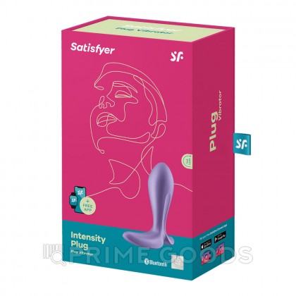 Анальный виброплаг Satisfyer Intensity Plug фиолетовый (Connect App) от sex shop primegoods фото 2
