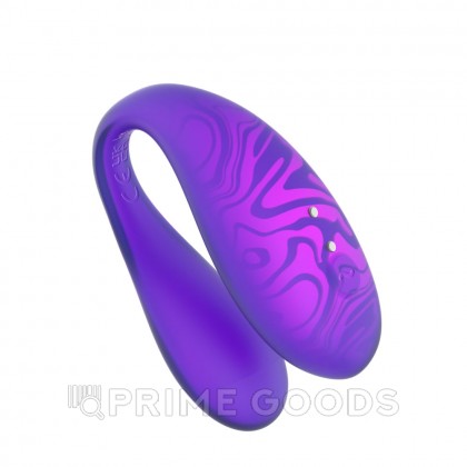 Вибратор для пар TWIN+ с управлением через приложение от Amovibe, фиолетовый от sex shop primegoods фото 7