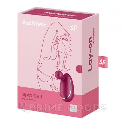 Стимулятор клитора Satisfyer Spot On бордовый от sex shop primegoods фото 7
