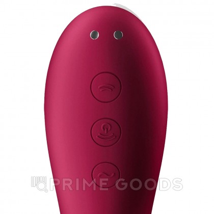 Вакуумный стимулятор с вибрацией Dual Crush Satisfyer от sex shop primegoods фото 4