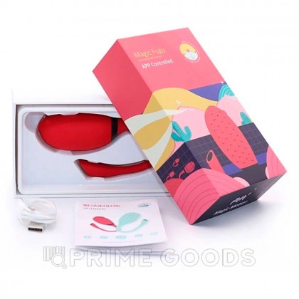 Виброяйцо Magic Motion Fugu, красный от sex shop primegoods фото 4