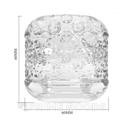 Мастурбатор с текстурированным каналом Cory прозрачный от sex shop primegoods фото 8