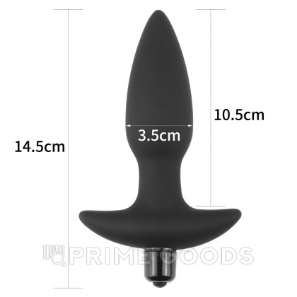 Силиконовый анальный плаг с вибрацией - Fantasy Anal Plug от sex shop primegoods фото 5