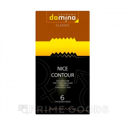 Презервативы DOMINO CLASSIC Nice Contour, с рифленой поверхностью, 6 шт от sex shop primegoods