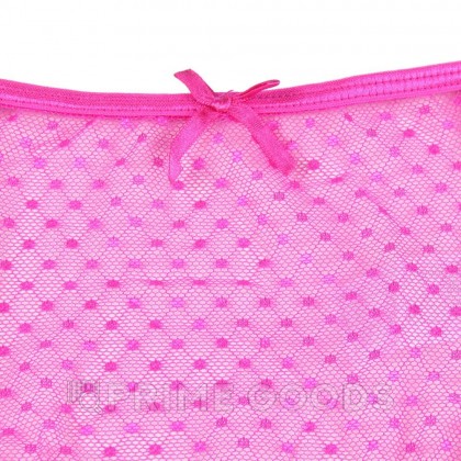 Трусики на высокой посадке Lace Strappy, розовые, XL от sex shop primegoods фото 14