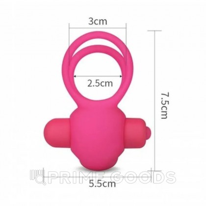Эрекционное виброкольцо Power DUO clit cockring (розовый) от sex shop primegoods фото 7