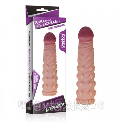 Насадка на пенис Pleasure X-TENDER (18*4,1) от sex shop primegoods