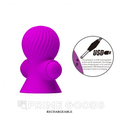 Стимулятор сосков с вибрацией (2 шт.) фиолетовый от sex shop primegoods фото 9