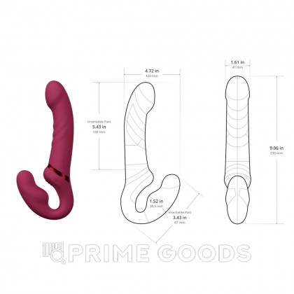 Страпон Lovense Lapis двусторонний, гибкий c вибрацией  от sex shop primegoods фото 8