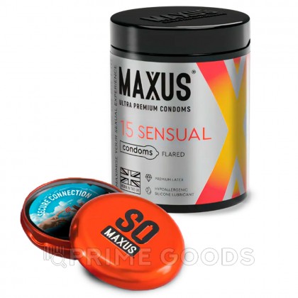 Презервативы гладкие, анатомические MAXUS Sensual 15 шт от sex shop primegoods фото 2