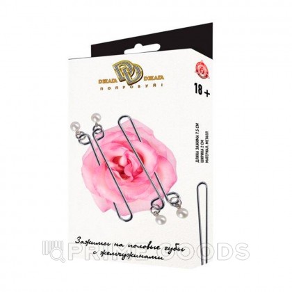 Зажимы на половые губы с жемчужинами от sex shop primegoods фото 2