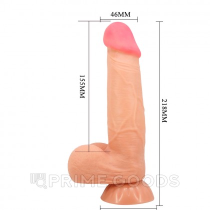 Реалистичный фаллоимитатор Lovetoy Sliding Skin (21,8×4,6 см) от sex shop primegoods фото 3