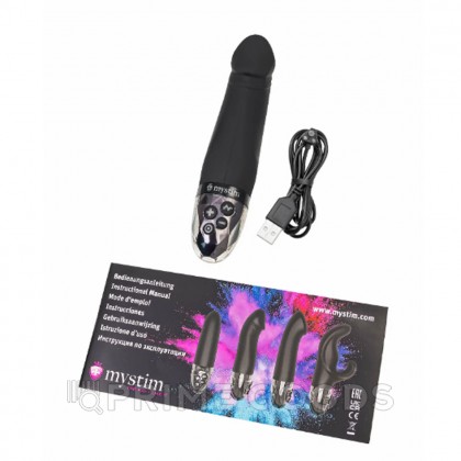 Вибратор Mystim Real Deal Neal с электростимуляцией, черный от sex shop primegoods фото 4