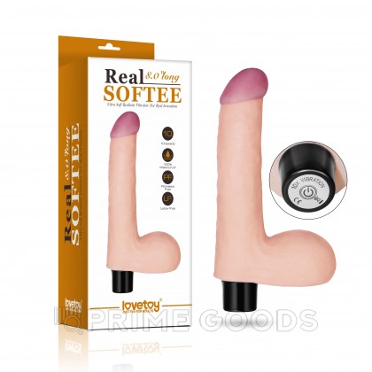 Вибратор серии REAL SOFTEE, 17*3,5 от sex shop primegoods