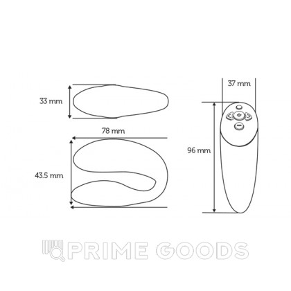 WE-VIBE Chorus Вибратор для пар (голубой) от sex shop primegoods фото 6
