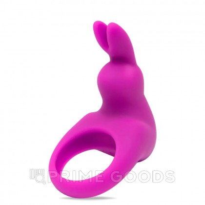 Эрекционное кольцо Happy Rabbit с вибрацией, фиолетовое, кейс в комплекте от sex shop primegoods