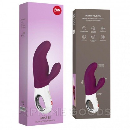 Кролик-вибратор Miss Bi от Fun factory (ежевичный) от sex shop primegoods фото 5