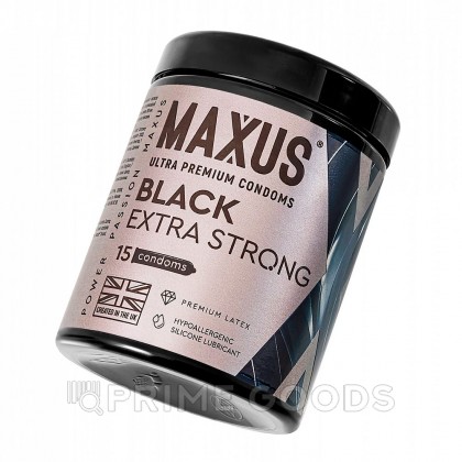 Презервативы MAXUS Extra Strong, утолщенные, черные, 15 шт от sex shop primegoods фото 2