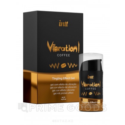 Возбуждающий гель с эффектом вибрации Vibration! Coffee от INTT 15 мл от sex shop primegoods фото 2