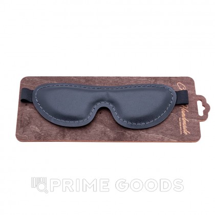 Мягкая закрытая маска из натуральной кожи, овальная от sex shop primegoods фото 2