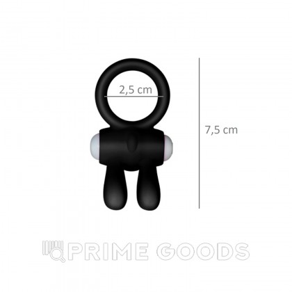 Эрекционное виброкольцо Power Rabbit clit cockring (черный) от sex shop primegoods фото 3