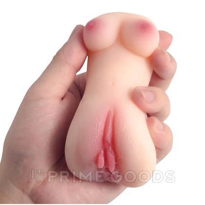 Мастурбатор компактный, женский торс с вагиной, светлый от sex shop primegoods фото 6