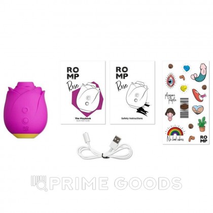 Бесконтактный клиторальный стимулятор Romp Suction Rose от sex shop primegoods фото 6