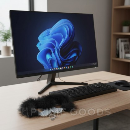 Металлические наручники с черными перьями Adrien Lastic от sex shop primegoods фото 4