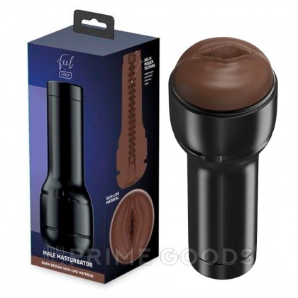 Мастурбатор Feel Stroker от KIIROO вульва (темно-коричневый) от sex shop primegoods