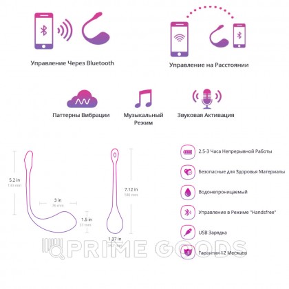 Виброяйцо с приложением для пар Lovense 