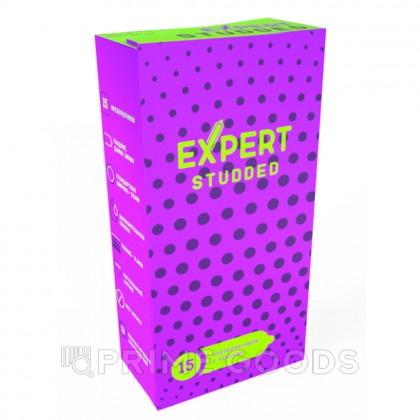 Презервативы EXPERT Studded, облегающие, точечные, 15 шт от sex shop primegoods фото 3