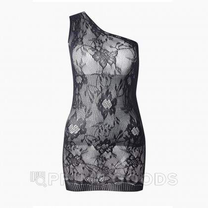 Сорочка черная на одно плечо Impulse, S-L от sex shop primegoods фото 5