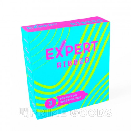 Презервативы EXPERT Ribbed, ребристые, 3 шт от sex shop primegoods фото 2