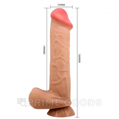 Реалистичный фаллоимитатор Mendel, 26 см от sex shop primegoods фото 5