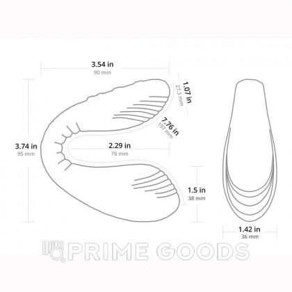 Двойной смарт-вибратор Lovense Dolce (ранее Quake) от sex shop primegoods фото 3