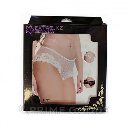 Трусики Black Floral, прозрачные, черный, XS-S от sex shop primegoods фото 2