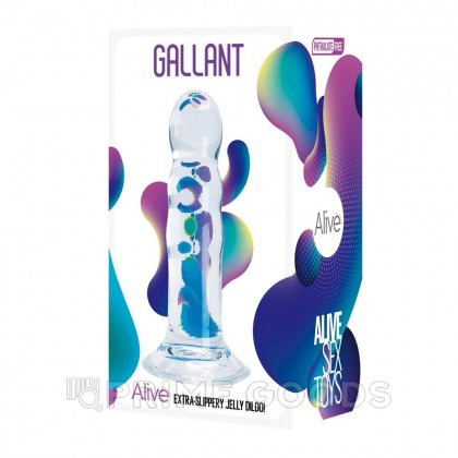 Фаллоимитатор Gallant, прозрачный от Alive (14×3,5 см) от sex shop primegoods фото 2
