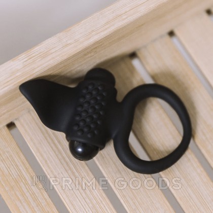 Эрекционное виброкольцо Lingus черное от Adrien lastic от sex shop primegoods фото 4