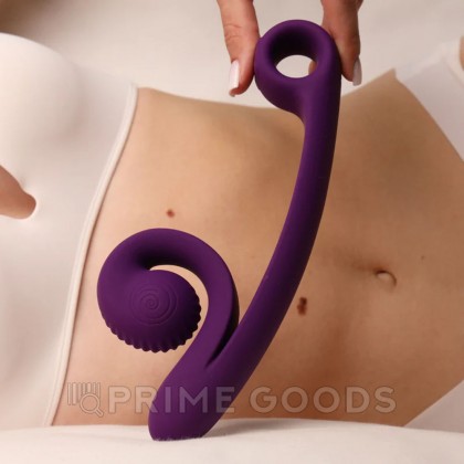 Вибратор для двойной стимуляции SVibe Snail CURVE фиолетовый от sex shop primegoods фото 7