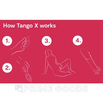 WE-VIBE Вибратор Tango X вишнёвый от sex shop primegoods фото 3