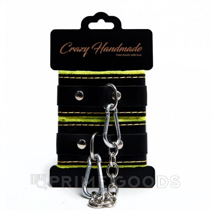 Наручники скругленные с мягкой желтой подкладкой от sex shop primegoods